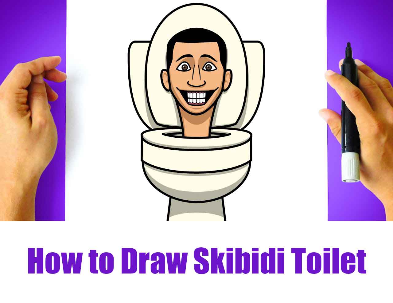 how to draw skibidi toilet