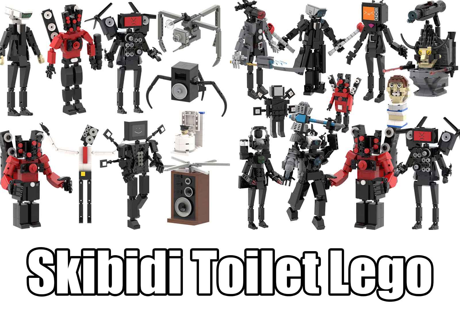 Skibidi Toilet Multiverse Lego Mini Mech And Mecha Pro Collection ...